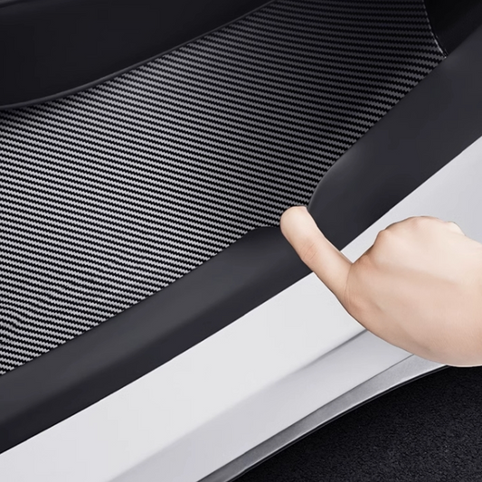 Car Carbon Fiber Door Sill Strips Suitable For Tesla Model Y